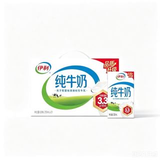 伊利 无菌砖纯牛奶250ml*21盒整箱生牛乳优质蛋白营养