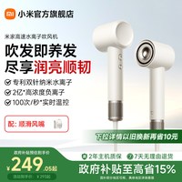 米家 高速水离子吹风机家用速干润养护发风筒负离子恒温小米