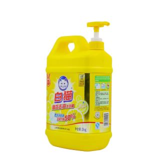 白猫 A类高效去油洗洁精 天然氨基酸款 4斤/装