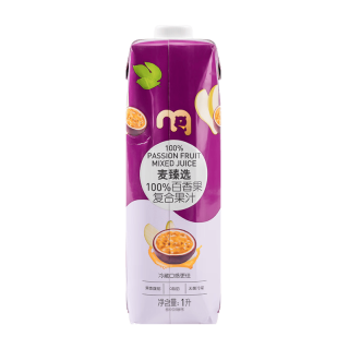 麦臻选 100%果汁 百香果复合果汁  瓶装