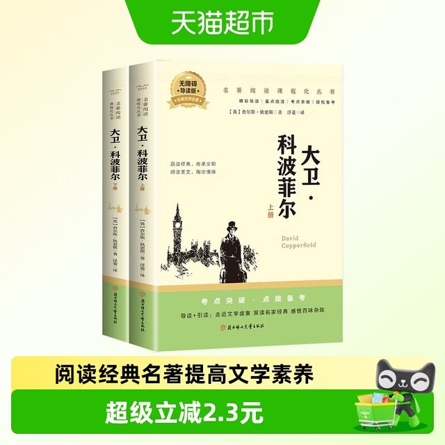 大卫科波菲尔课外拓展阅读书籍世界经典文学名著阅读课程化丛书