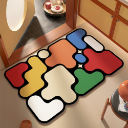KAYE 硅藻泥吸水地垫 浴室卫生间门口进门入户地毯 防滑脚垫子 40X60cm