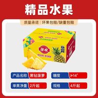 百亿补贴：佳农 菲律宾进口黑钻菠萝 2个装 单果1kg 彩箱