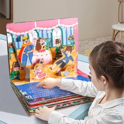 世界名著故事立体剧场书礼盒装 童话故事书3d立体翻翻书幼儿园儿童绘本阅读绿