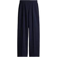 H&M 高腰阔腿松紧女士西裤