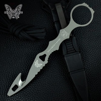 BENCHMADE 美国蝴蝶进口SOCP救援工具一体不锈钢割安全带破窗锥户外便携防身