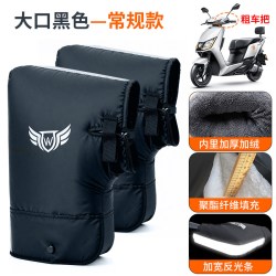 彪爵 电瓶电动车手把套冬季加绒加厚摩托车跨骑三轮车把套防寒保暖防水