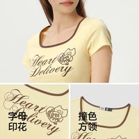 森马 BRUNCH BROTHER联名 女士短袖T恤 109326100038