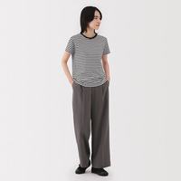 無印良品 MUJI 女式 天竺编织 圆领短袖T恤 合集