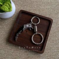 我思我梦 今饰梦 男士创意真狼牙复古个性钥匙扣