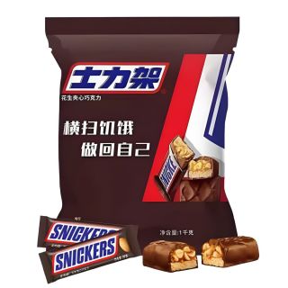 士力架 花生夹心巧克力 1000g(20g*50条)