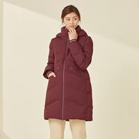 千仞岗 反季650+蓬松90绒子鸭绒长款羽绒服