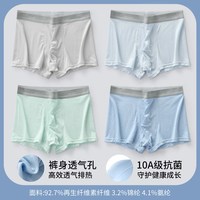 彼尔丹 冰丝网孔透气 黑色 L码 男士四角内裤