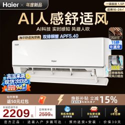 海尔 KFR-26GW/E2-1 AI人感防直吹 壁挂式空调