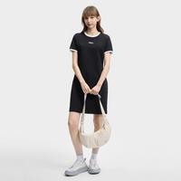 FILA 女装连衣裙女士时尚简约百搭防晒微弹针织连衣裙