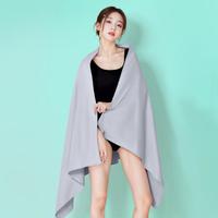 特步 时尚游泳浴巾男女通用健身毛巾便携温泉沙滩浴巾舒适亲肤沙滩巾