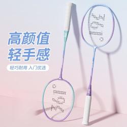 361° 高弹超轻耐打羽毛球拍学校双拍男女版套装