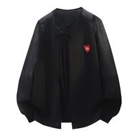I.T it izzue系带小披肩针织开衫女夏季长袖百搭宽松圆领上衣