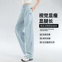 回力 户外工装伞兵裤女装夏季薄款直筒裤梨形身材显瘦显高通勤百搭长裤