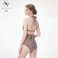 型盛 2026新款性感纯欲泳衣女连体高级感海边度假温泉小胸聚拢罩衫防晒