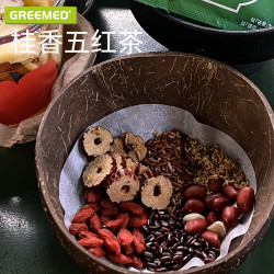 GreeMed桂香五红茶红枣枸杞红豆红米桂花免煮女谷润麦得