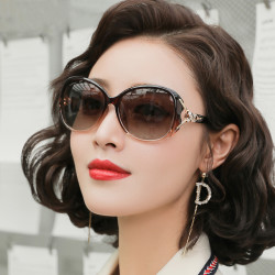 2026新款潮女士圆脸大脸显瘦偏光太阳镜开车专用防紫外线眼镜
