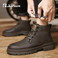 西部公羊 Western Ram 西部公羊 男士真皮马丁靴 潮流复古工装鞋