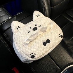 雅叮妮 西高地 C010543-9 亚麻纸巾盒 单个