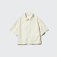 优衣库 牛仔箱型衬衫/半袖/水洗产品优衣库女装男装衬衣483877