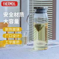 THERMOS 膳魔师 TCG2C-1000-S-CY 耐热玻璃 带把手 1L 冷水壶