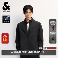 杰克琼斯 软壳防泼水加绒 立领夹克 E43纯黑色 L