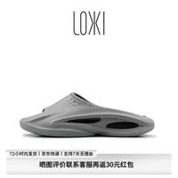 LOXKI 拖鞋男外穿运动户外篮球拖鞋情侣拖鞋夏沙滩鞋Slipper-Alpha 陨星灰-升级版 45-46