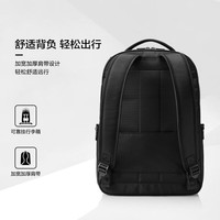 新秀丽 防泼耐磨 男士双肩包  黑色
