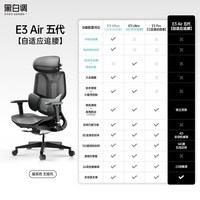 移动端：黑白调 E3 人体工学电脑椅