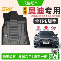 3W Auto-life 奥迪家族元素 3w全TPE脚垫适用于奥迪 五座专用