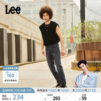 Lee 726标准直脚轻薄黑灰色男牛仔裤 裤长31 36