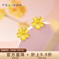 谢瑞麟 YM352 花朵足金耳钉 0.75g