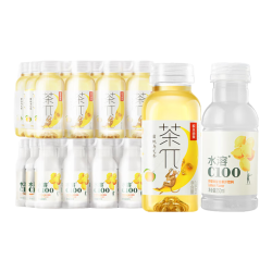 农夫山泉 小瓶饮料 mini组合装  茶π蜜桃乌龙+水溶C100