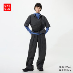 优衣库 486982 常规款 黑色 2XL 女士休闲裤