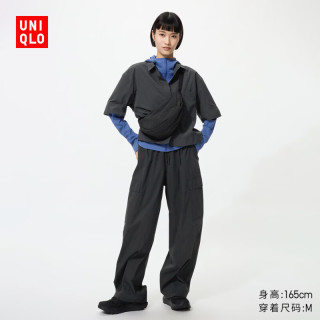 优衣库 486982 常规款 黑色 2XL 女士休闲裤