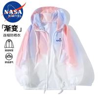 NASA MARVEL 防晒衣男轻薄夹克外套夏季防晒服透气速干冰感皮肤衣 粉色 5XL