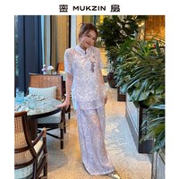 密扇 日影移花 女士刺绣碎花衬衫套装 M263JA04139901