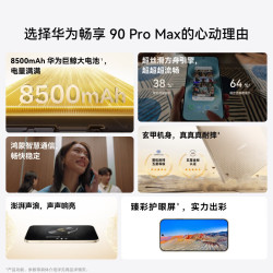 华为 畅享 90 Pro Max 手机 8GB+256GB 曜金黑