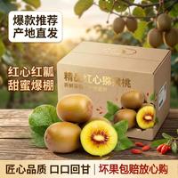 城南堡花 蒲江猕猴桃 四川蒲江猕猴桃新鲜水果奇异果 红心猕猴桃精选6枚
