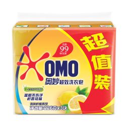 奥妙 柠香祛味洗衣皂 柠檬香226g*3块 天然茶树精油除菌祛味去血渍女士内衣皂