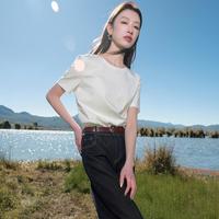 三彩 春夏款基础款圆领T恤短袖大码打底衫