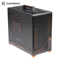 动力火车 未知玩家P80 MESH手提便携式MATX网孔ITX桌面240水冷游戏电脑机箱