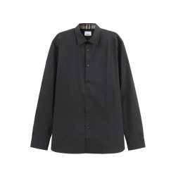 BURBERRY 男款徽标刺绣长袖衬衫 8071799