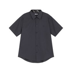 BURBERRY 男士棉质休闲短袖衬衫 8105135