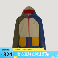 adidas 2026春季新款男时尚百搭运动休闲青少年梭织夹克 KV6982 均码 116CM